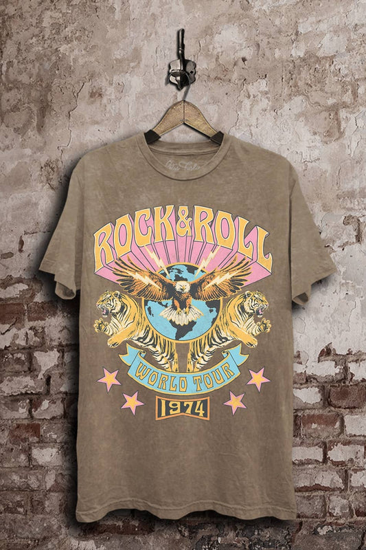 Rock and Roll World Tour Graphic Top