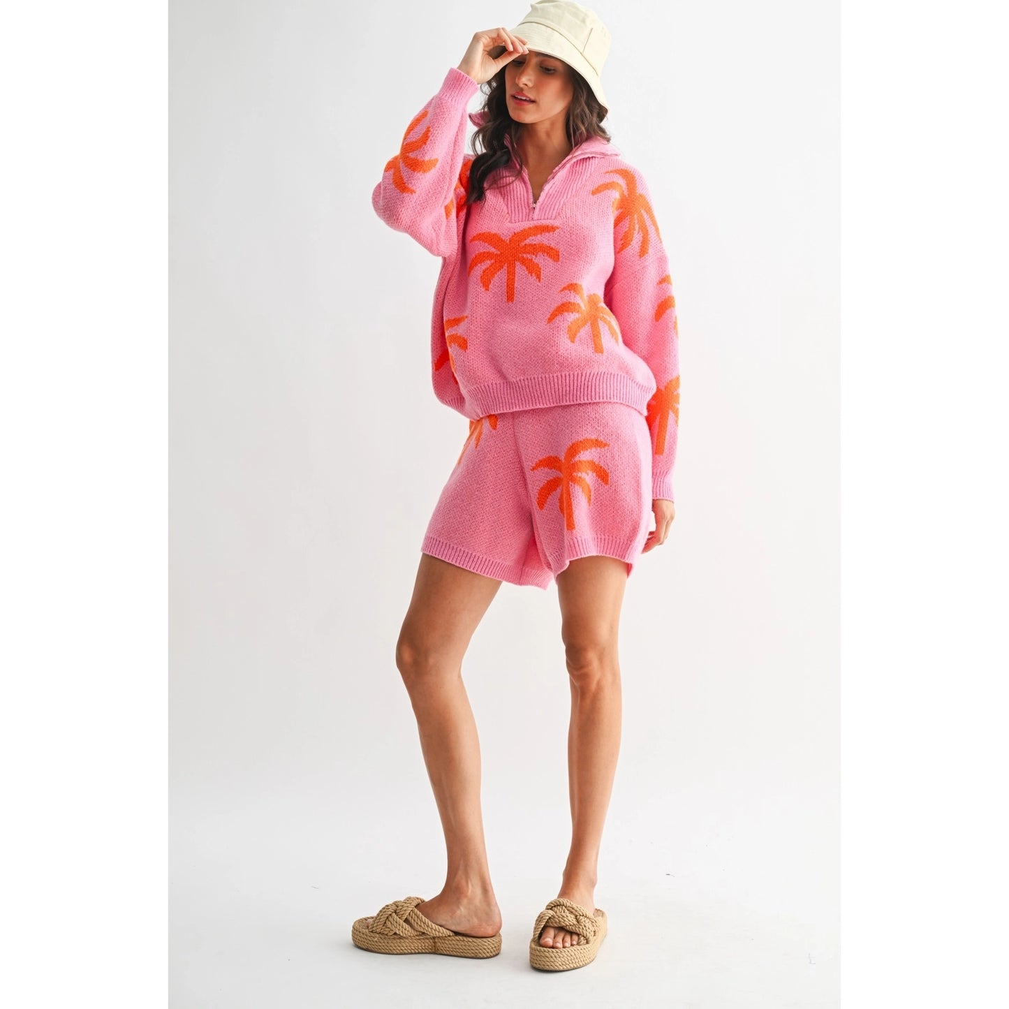 Pink and orange Palm Tree Lounge Set