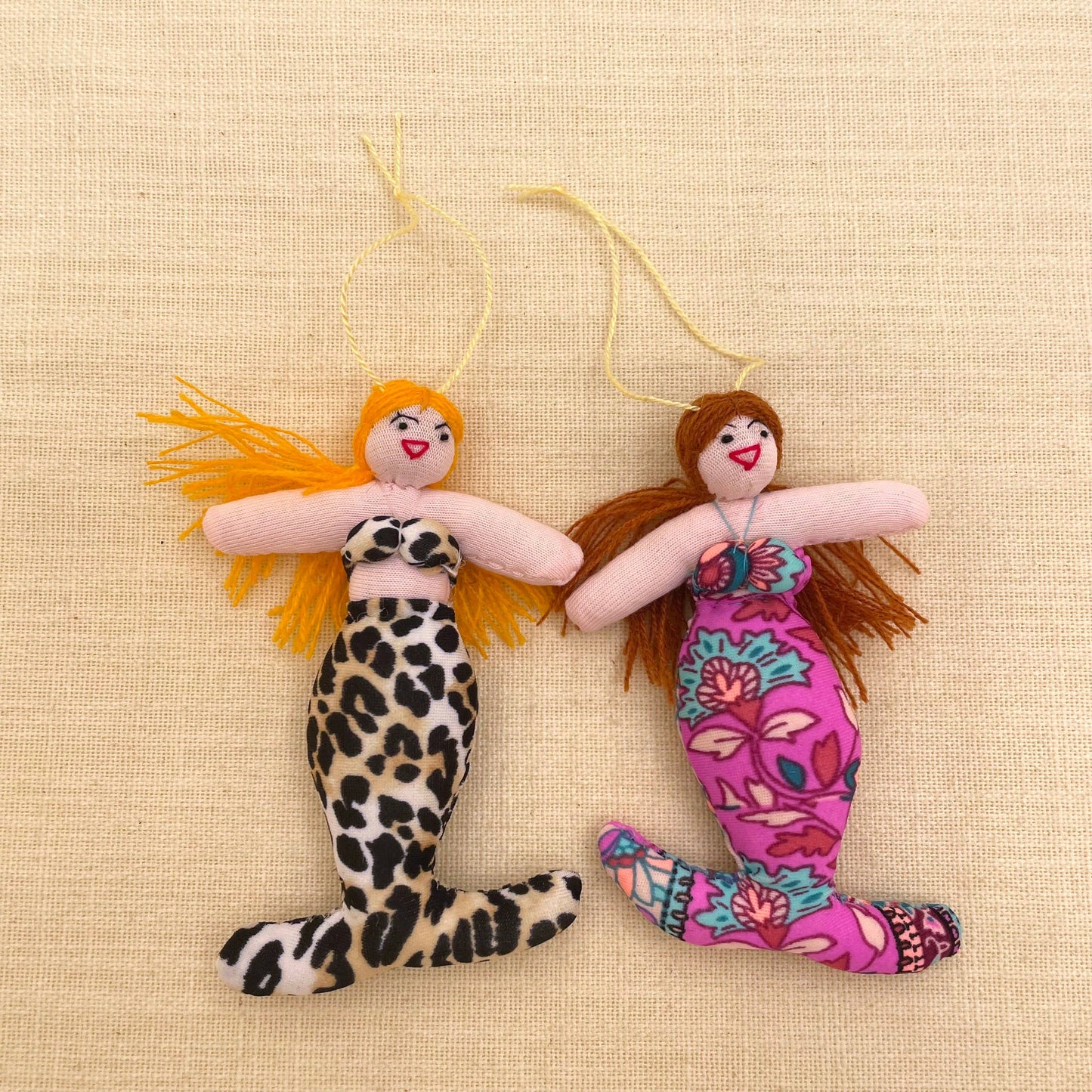Mermaid Arpillera Dolls