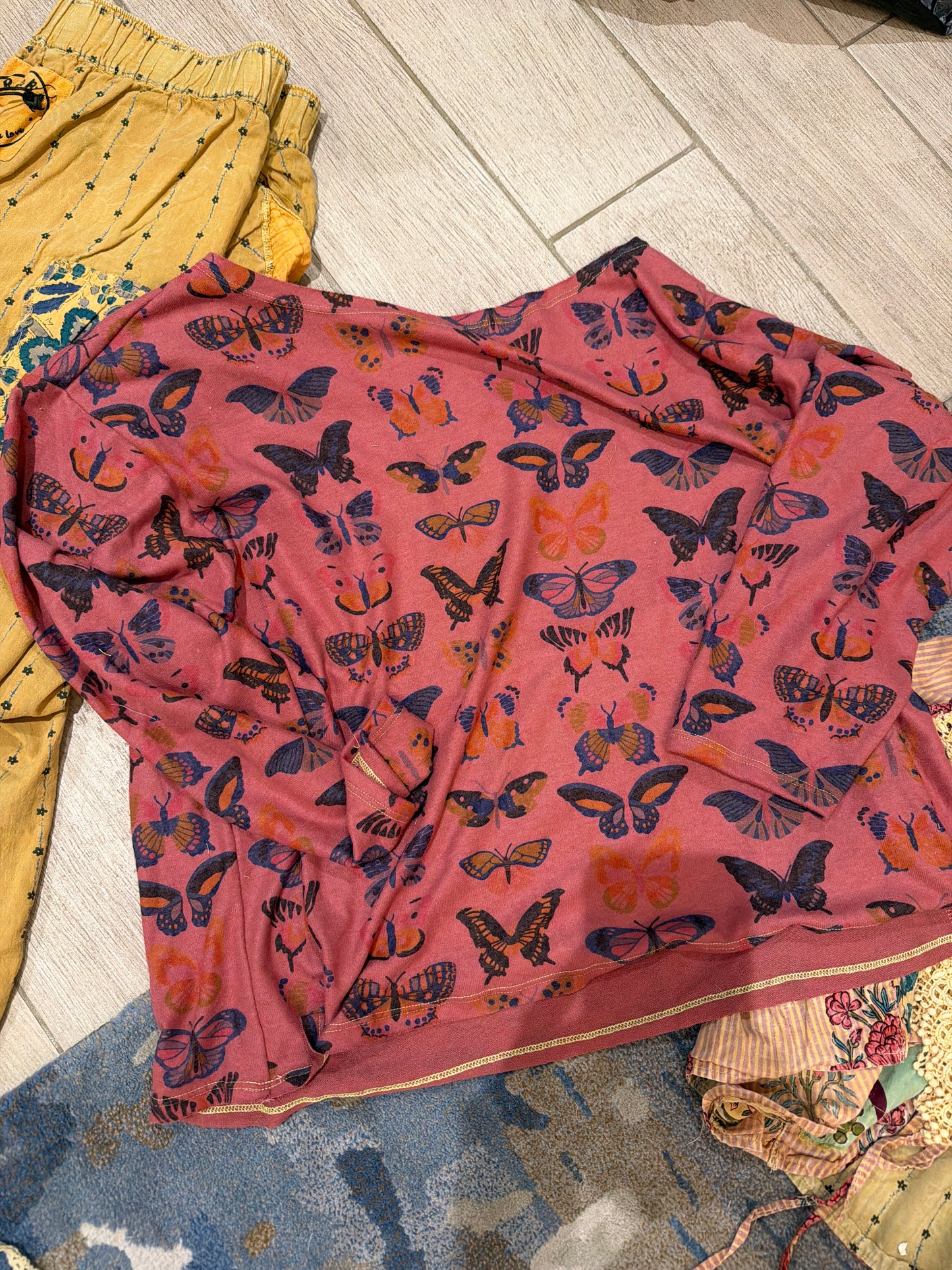 Rose Butterfly Sweatshirt