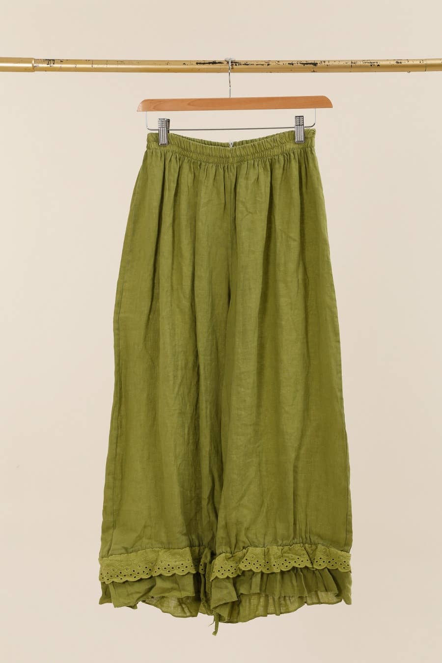 Eyelet Embroidery Linen Bloomers