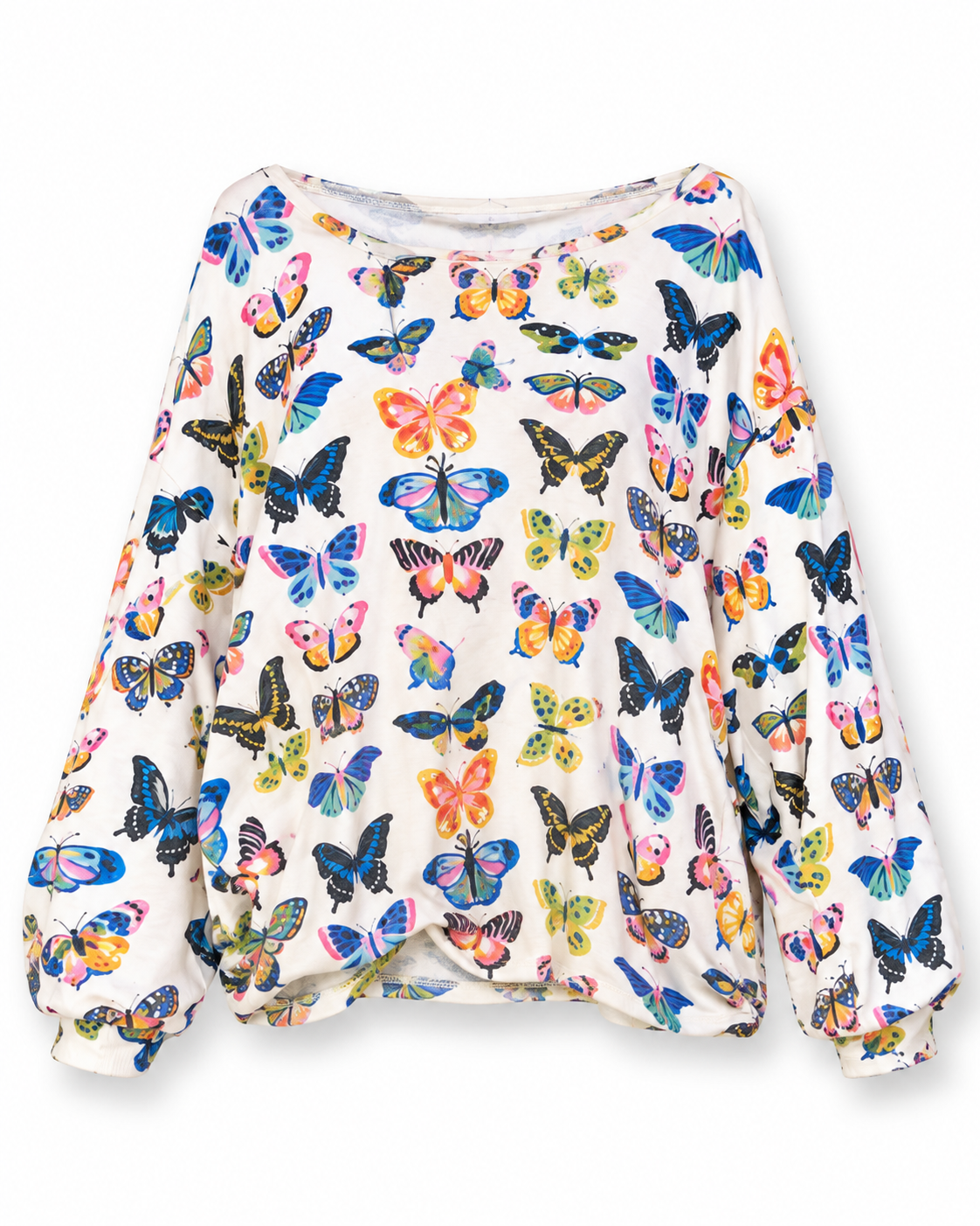 White Butterfly Sweatshirt