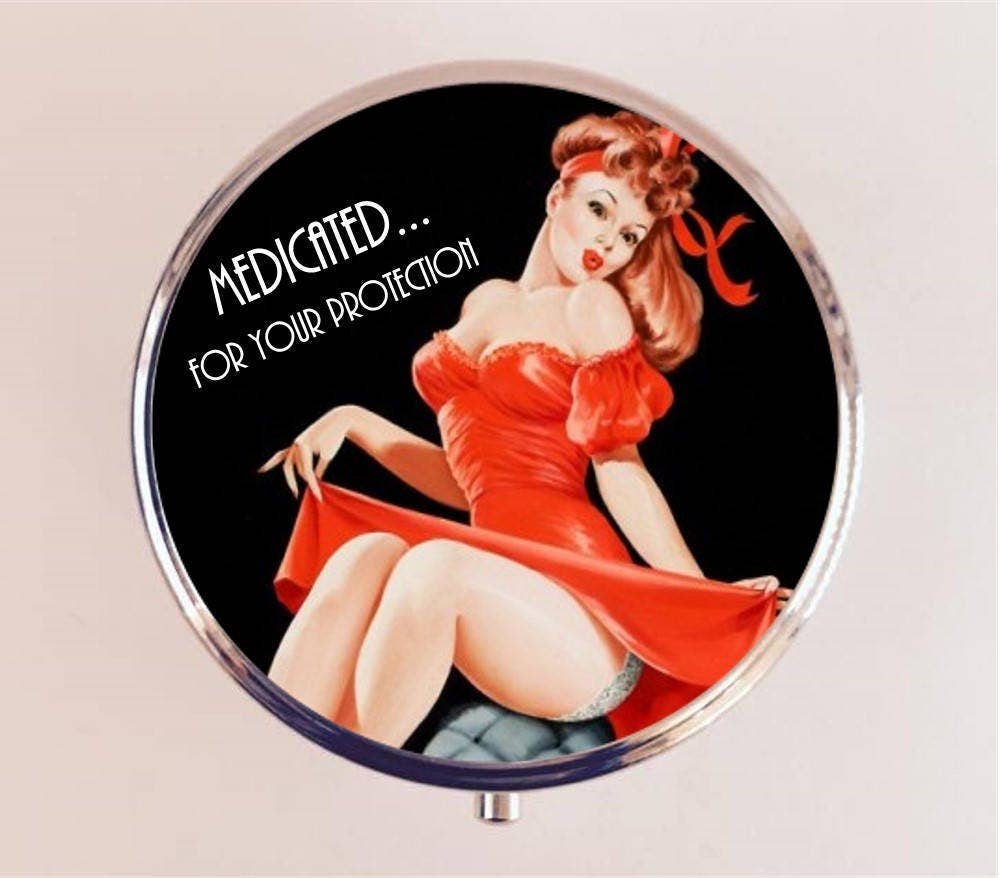 Medicated for Your Protection  Pillbox Holder