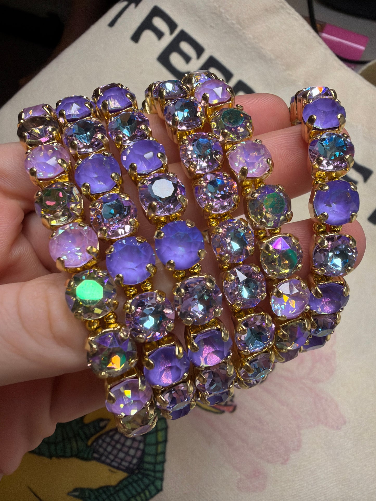 Lavender Haze Stretch Bracelet
