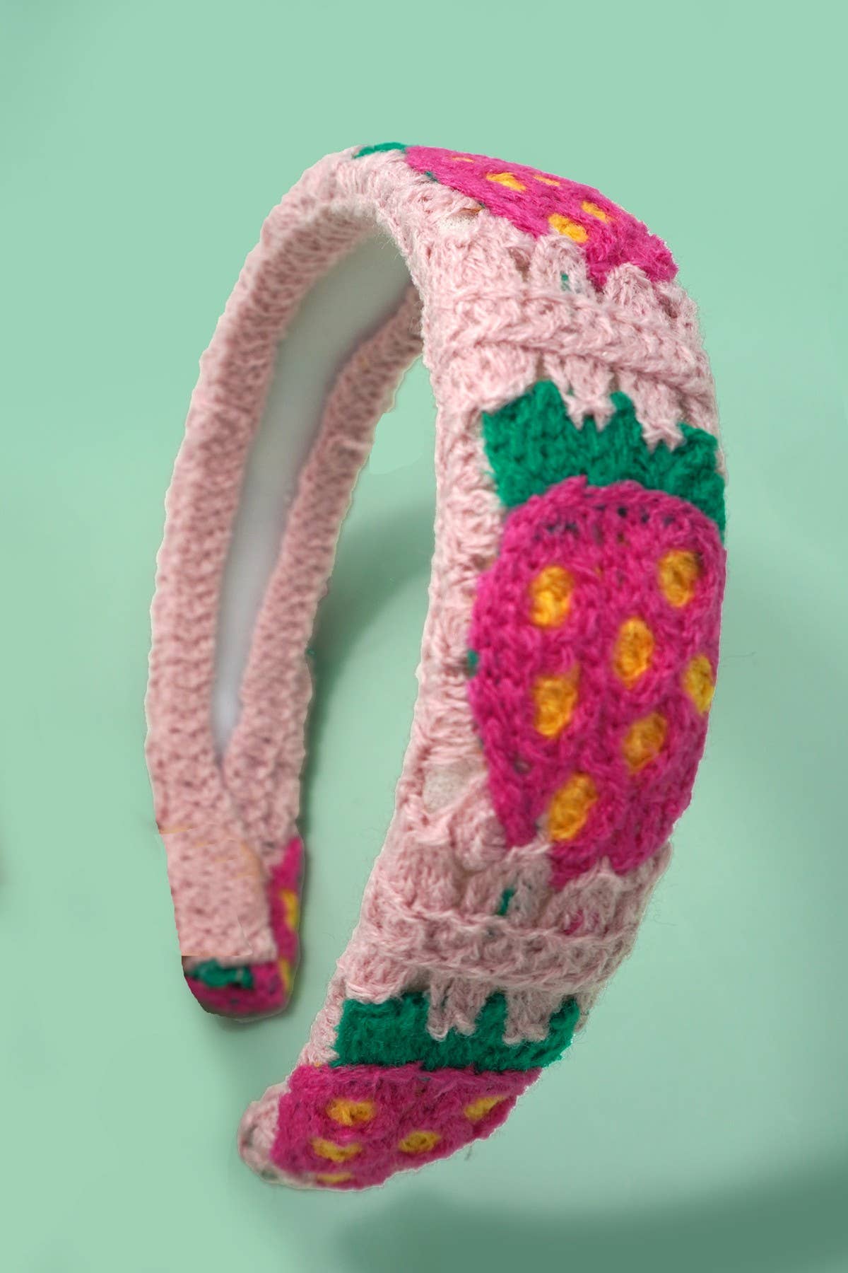 FLORAL CROCHET HEADBAND HAIR BAND