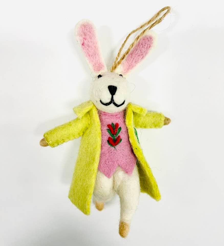 Felt Easter Bunny Ornament Decor