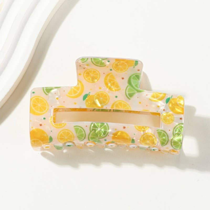 FRUIT HAIR CLAW CLIPS