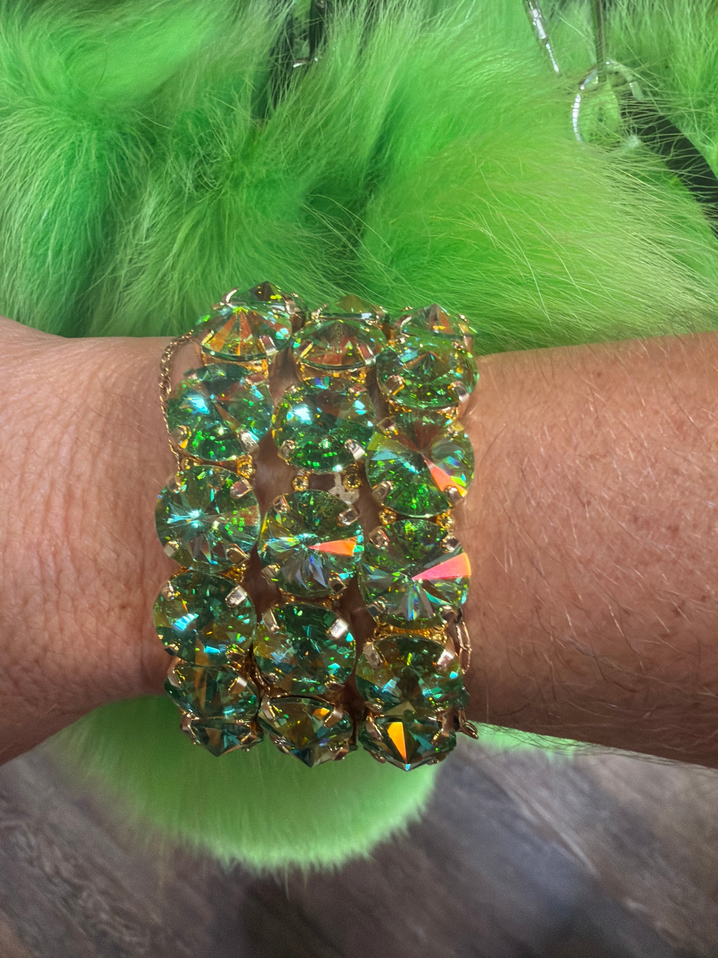 Lime AB Stretch Bracelet