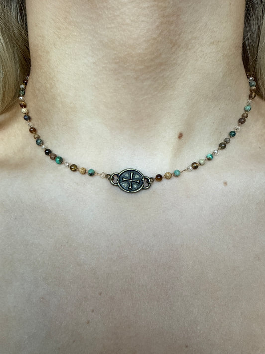 Mixed Beaded Choker