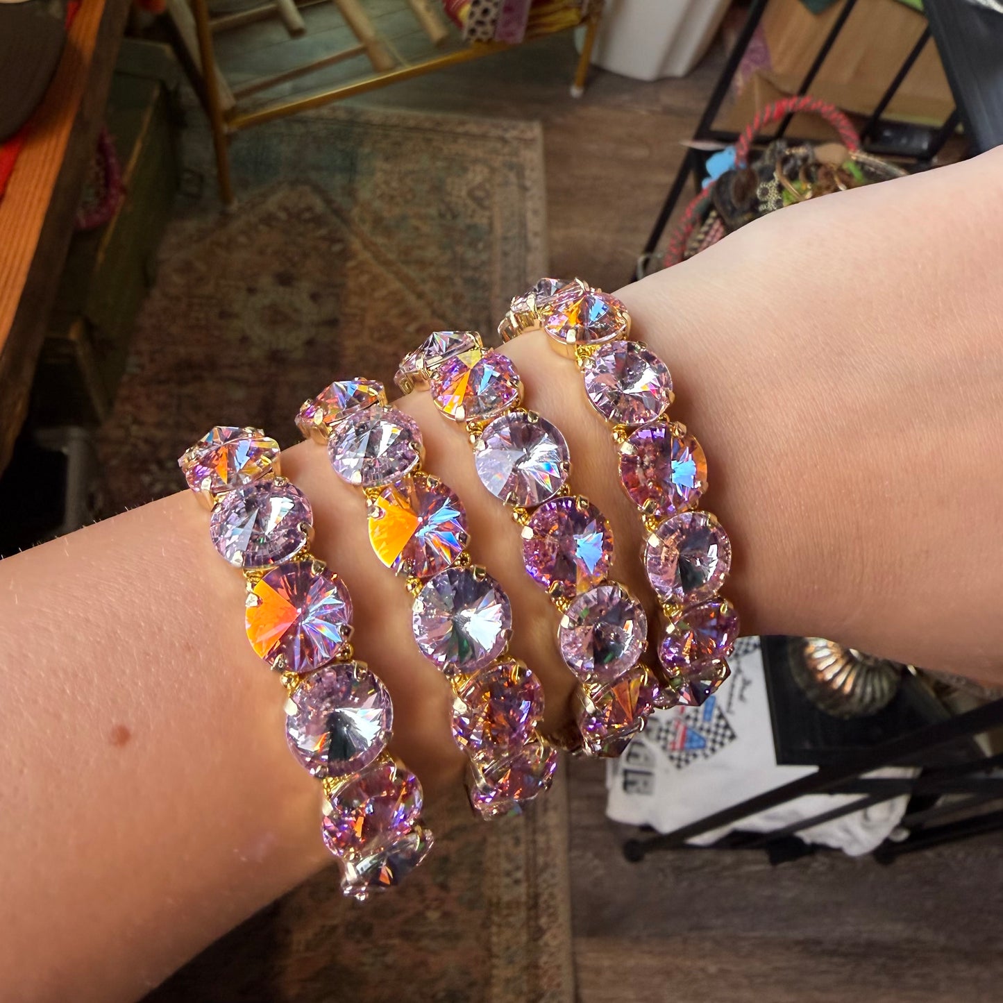 Purple Sunlight Stretch Bracelet