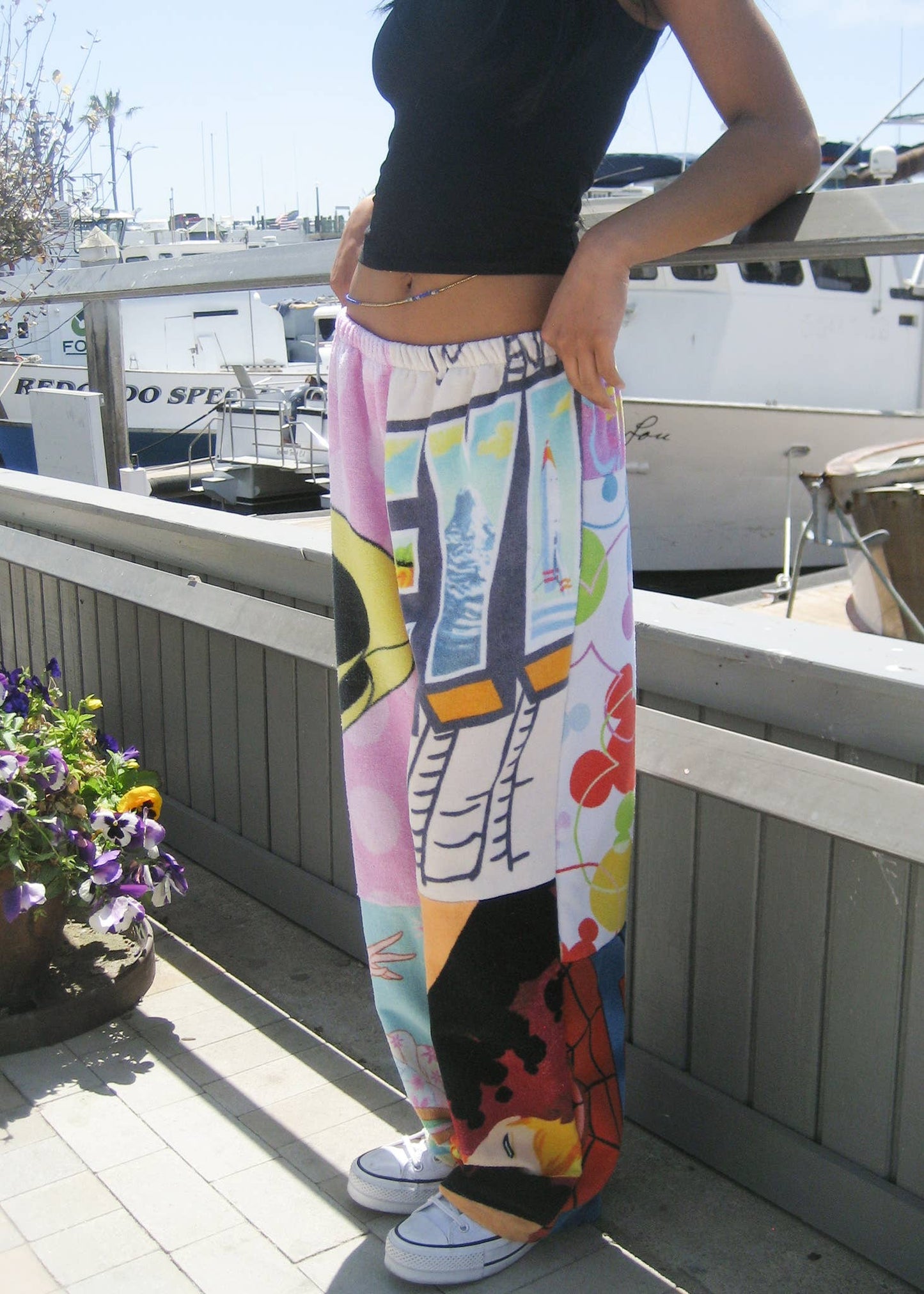 Cartoon BeachTowel Pieced Pant