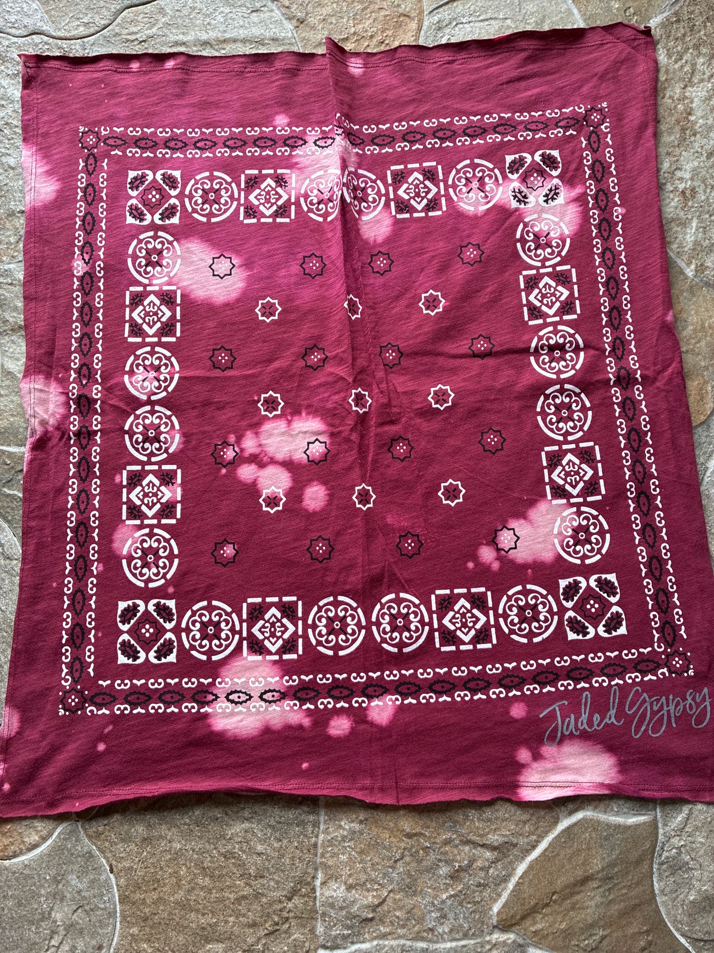 Burgundy T-Shirt Bandanna