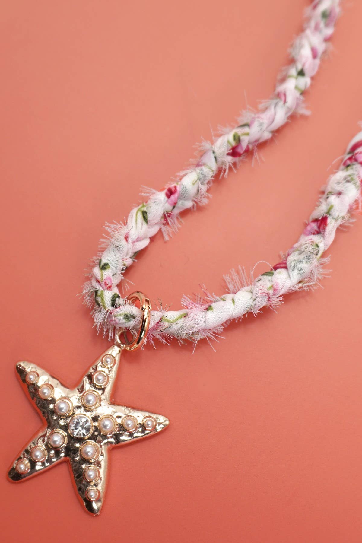 SCARF NECKLACE-INTERCHANGEABLE STARFISH SUN CHARM