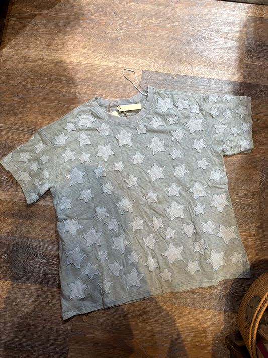 BABY BLUE STAR T-SHIRT