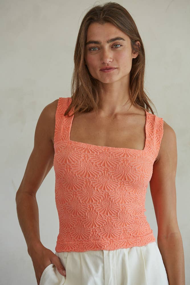 Seamless Patterned Jacquard Tank