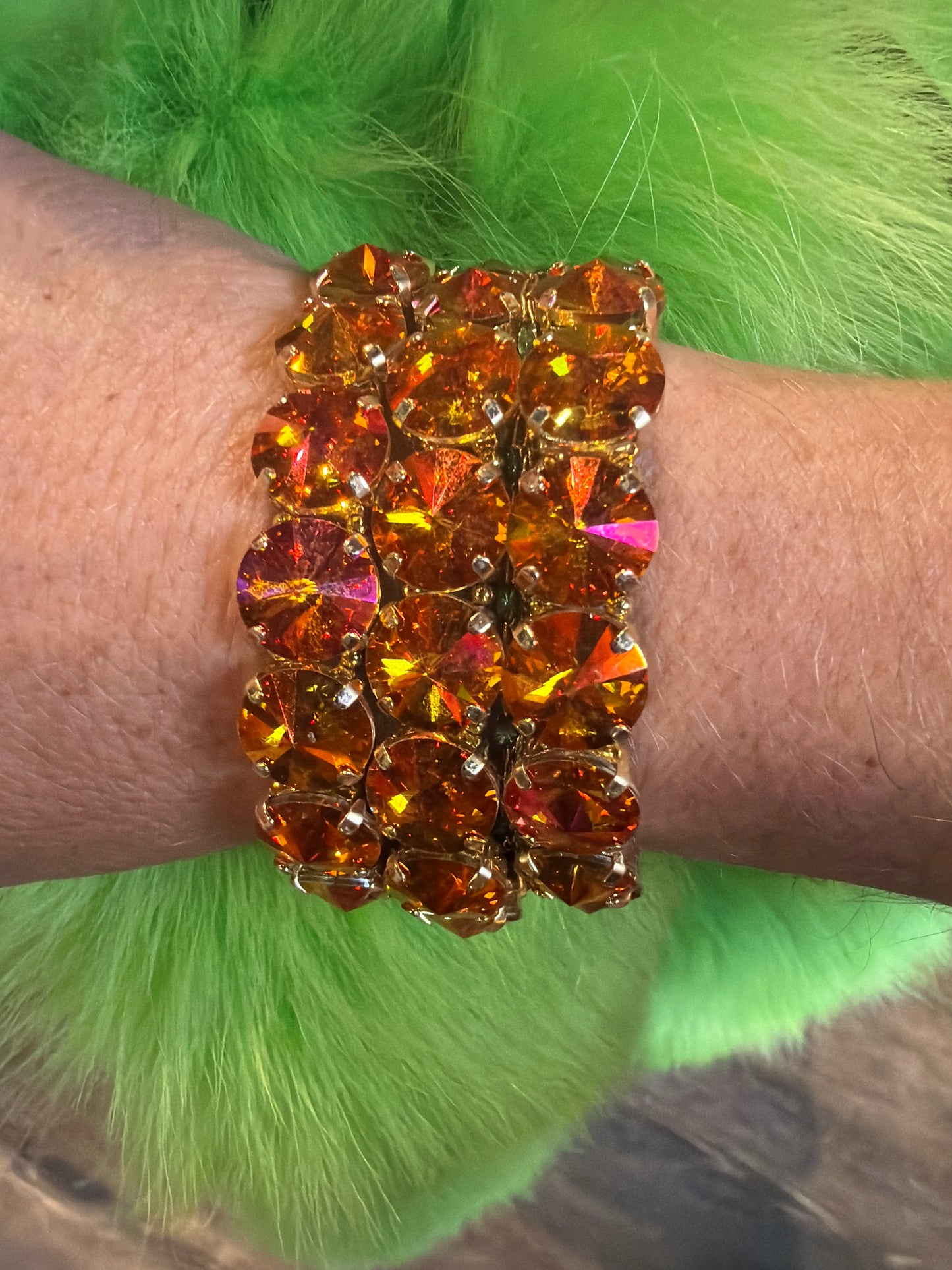 Fire AB Stretch Bracelet