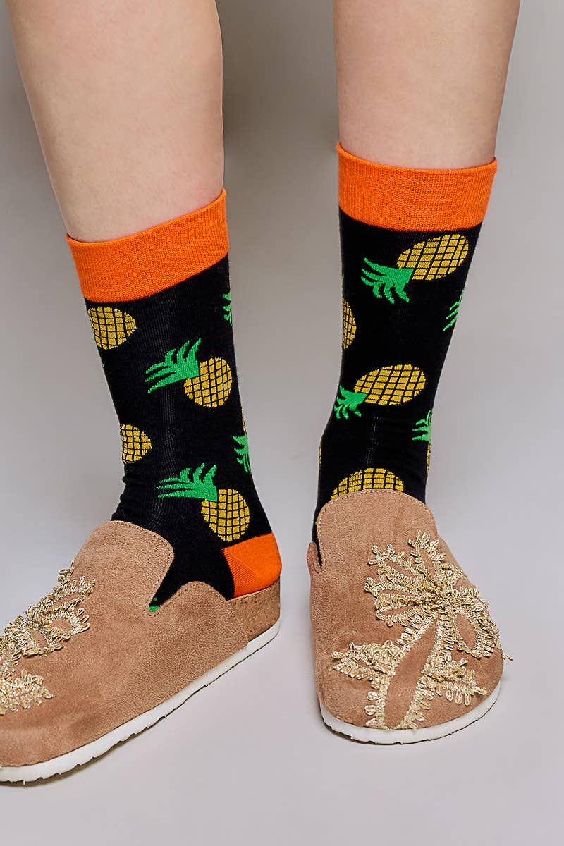 Playful Prints Colorful Novelty Crew Soft Socks