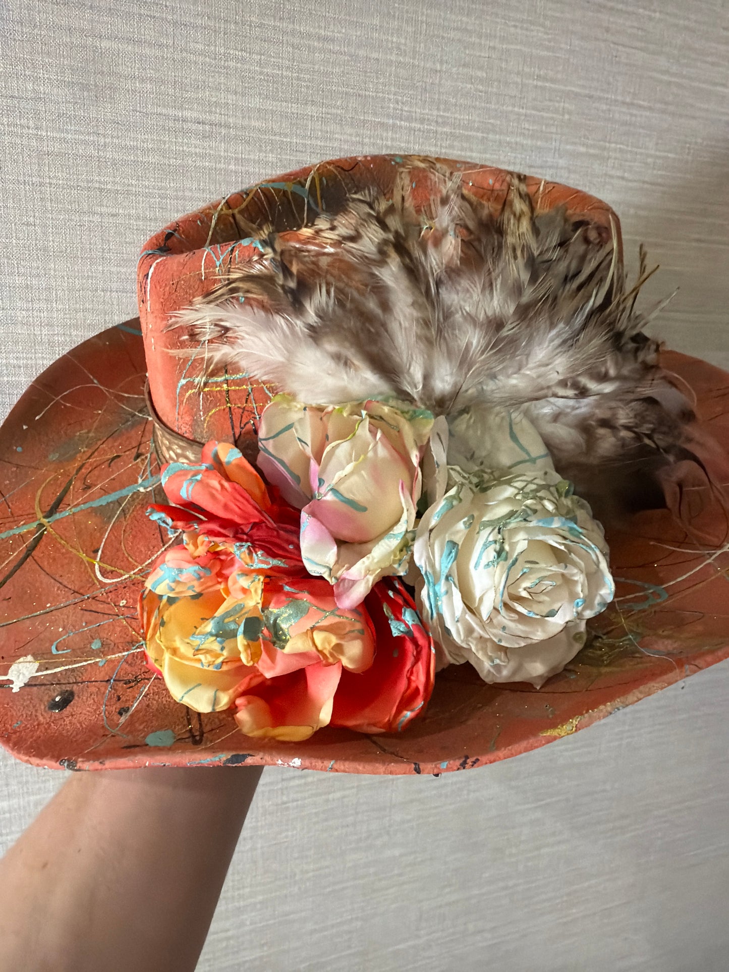 Orange Cowgirl Hat