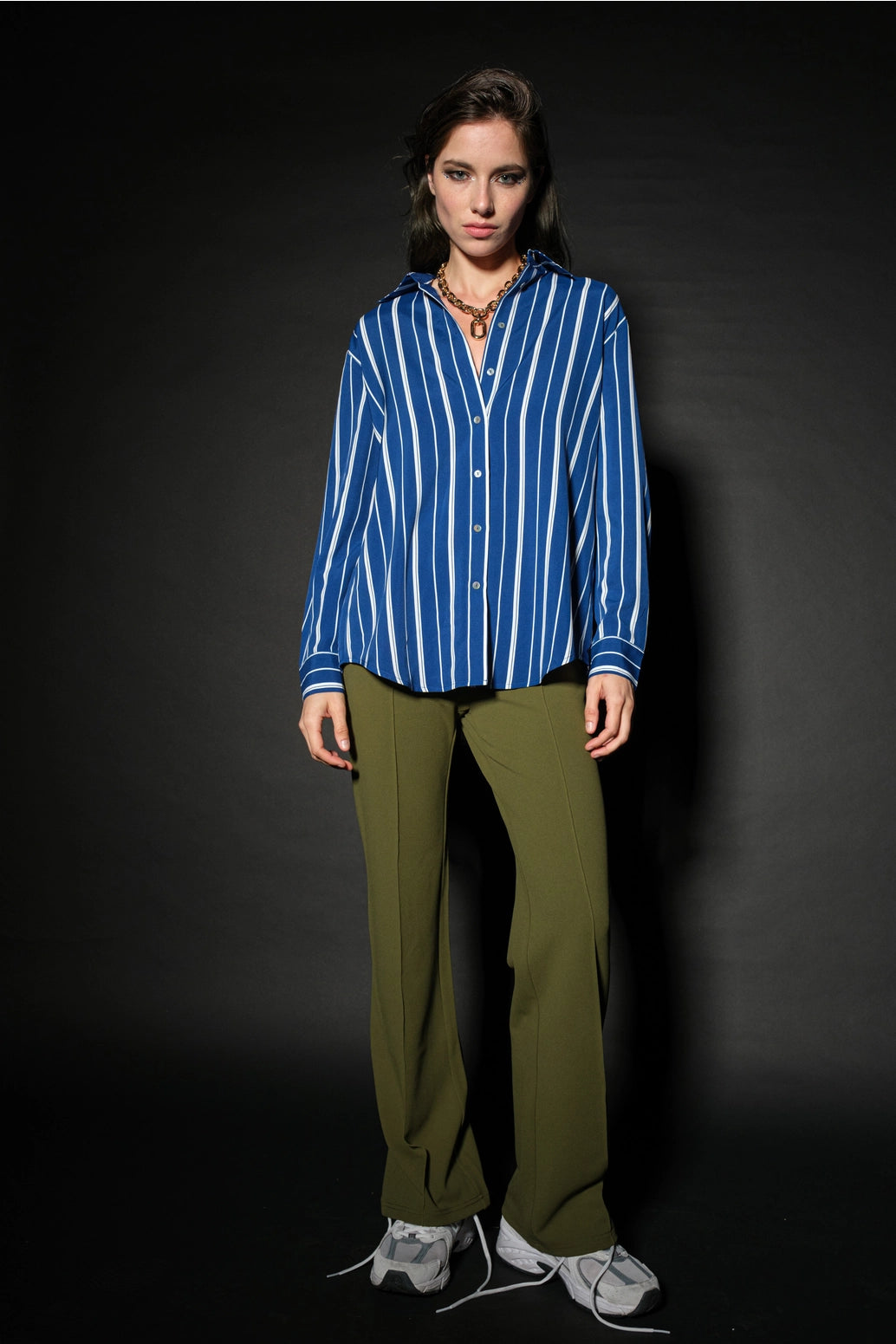 Blue Stripe Button Down Shirt