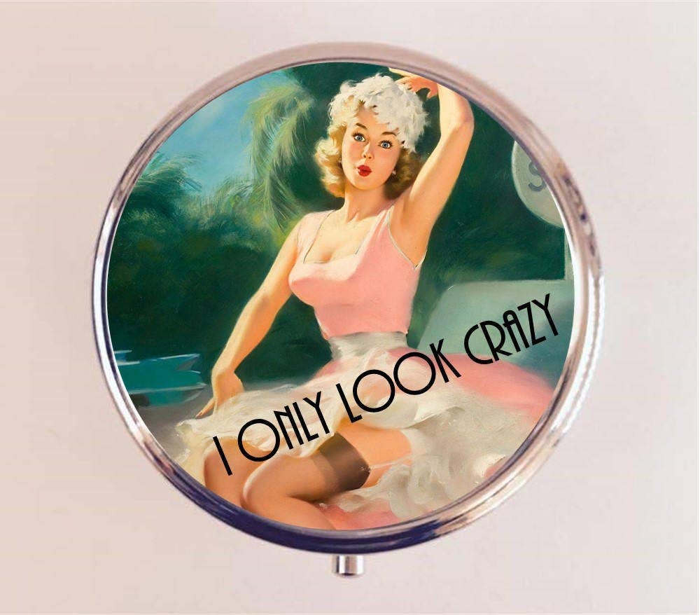 I Only Look Crazy Pill Box Case