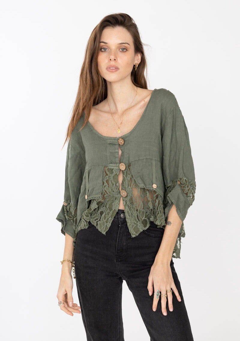 Jacket 100% linen