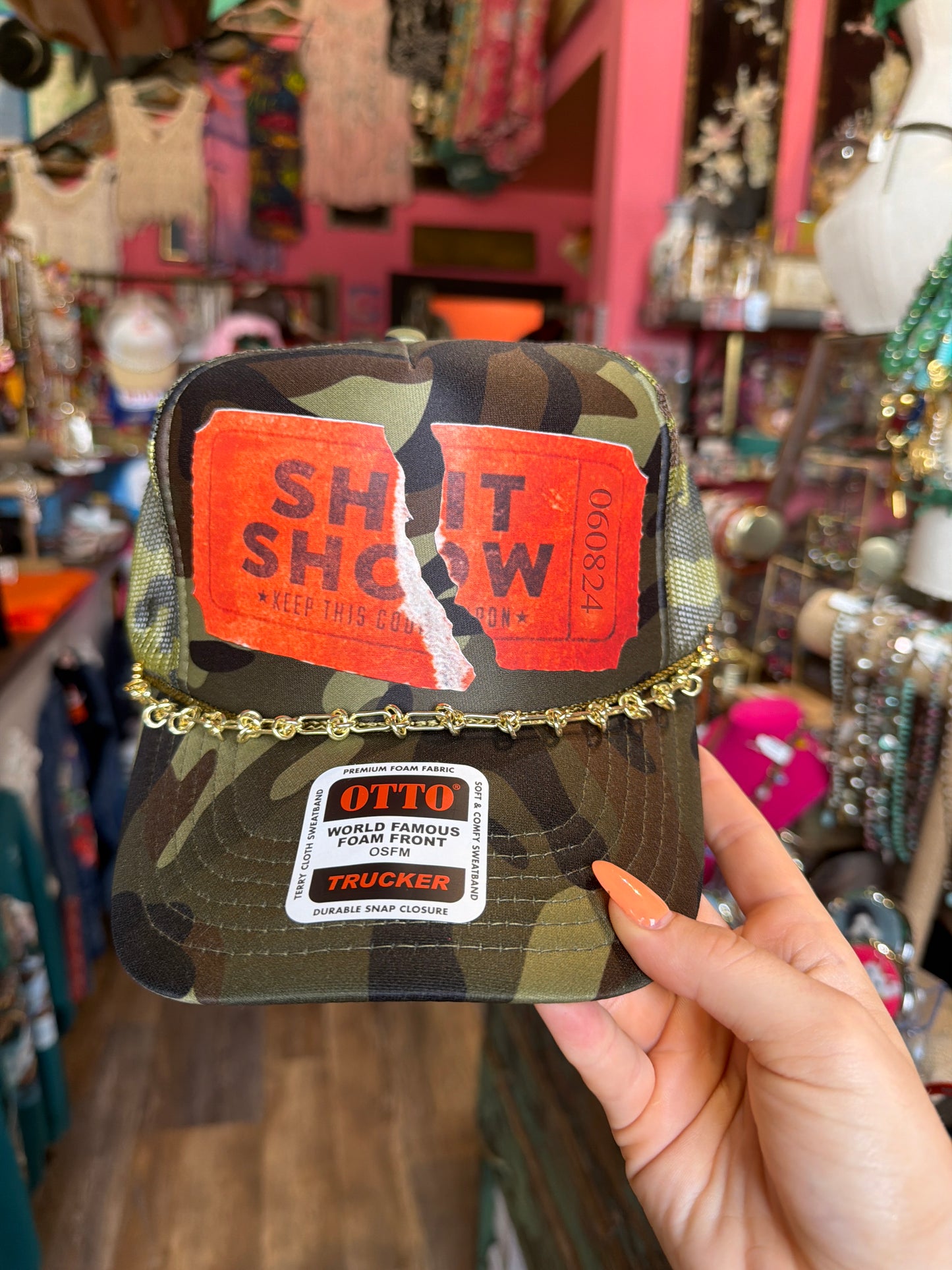 Ticket to the Sh!t Show Trucker Hat 