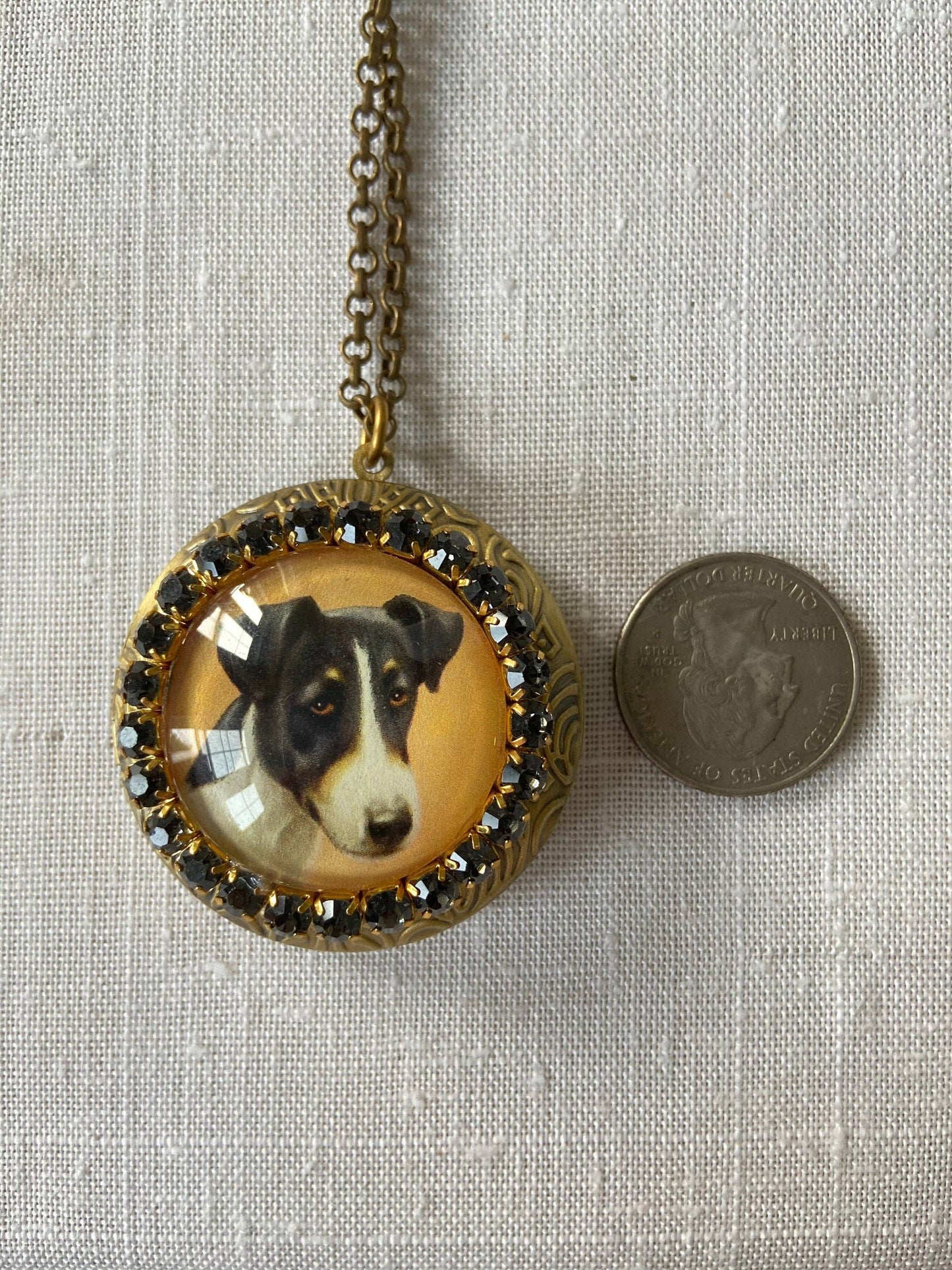 Romeo the Terrier Locket Necklace