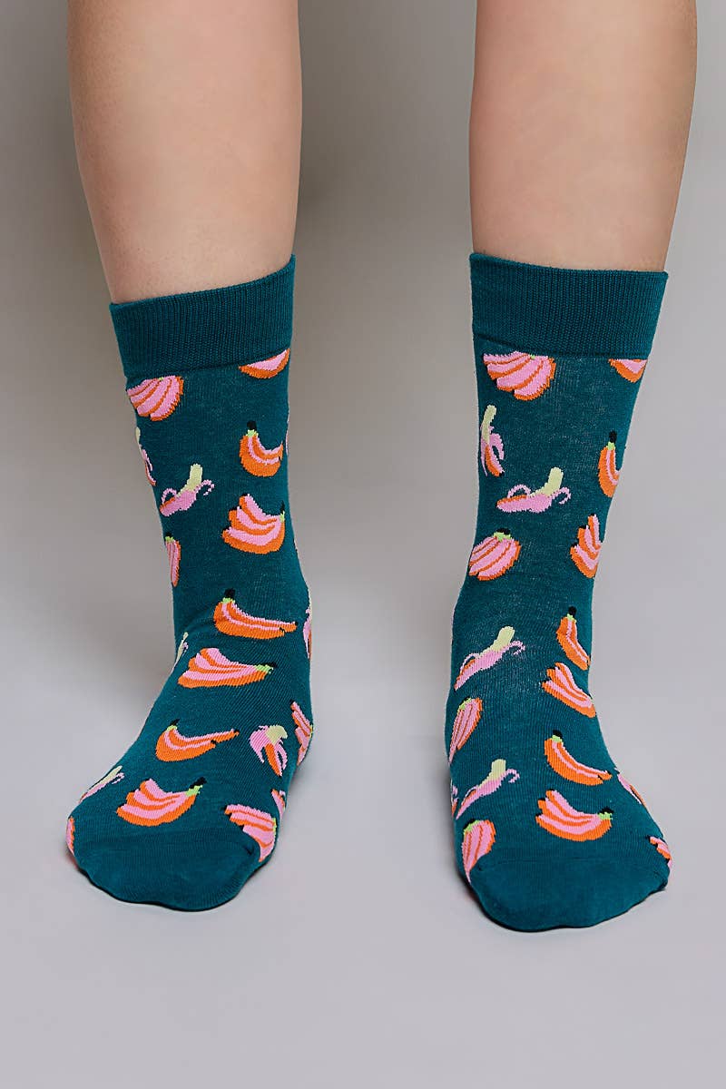 Playful Prints Colorful Novelty Crew Soft Socks