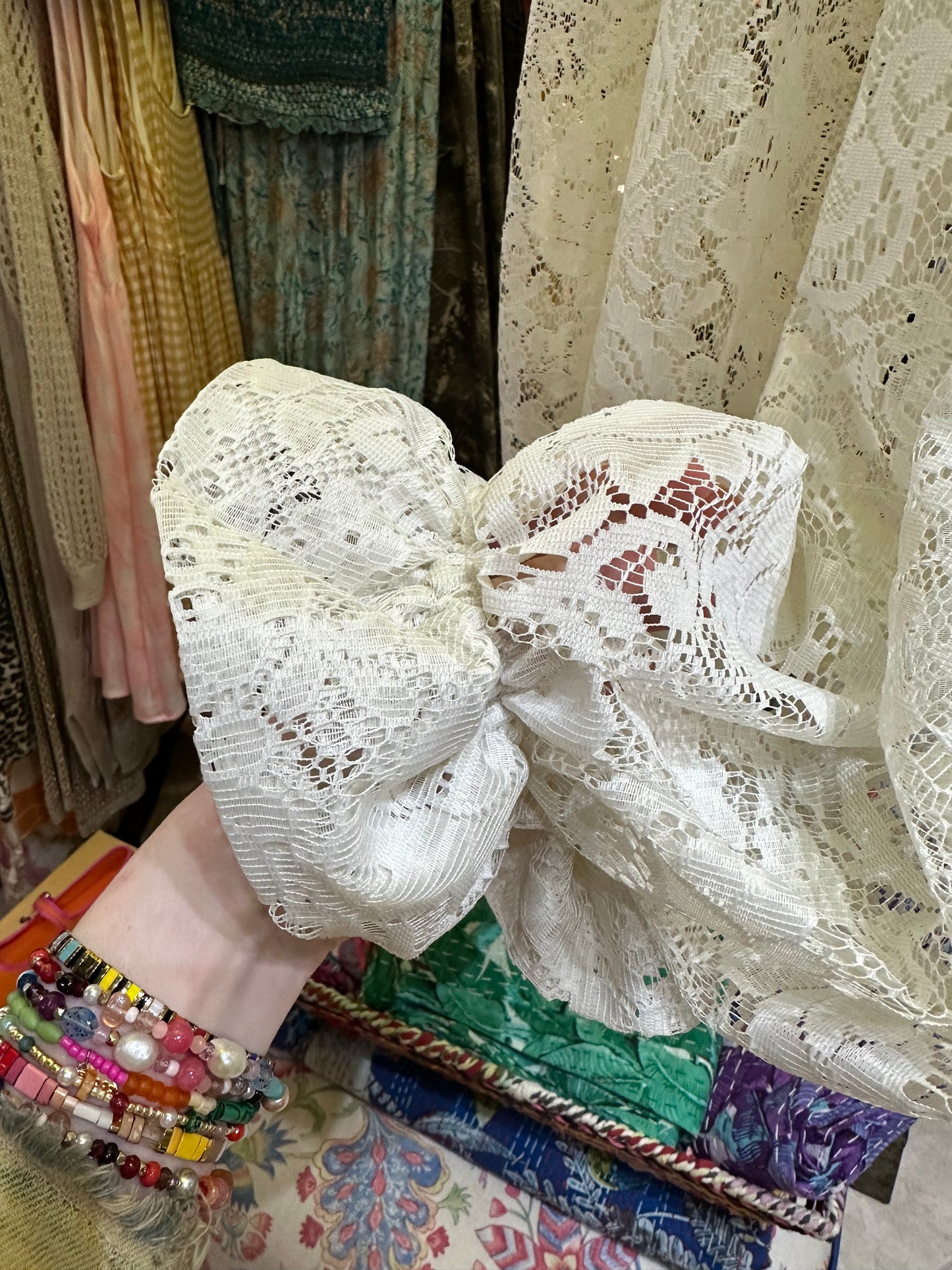 Delicate Rose White Lace Bloomers