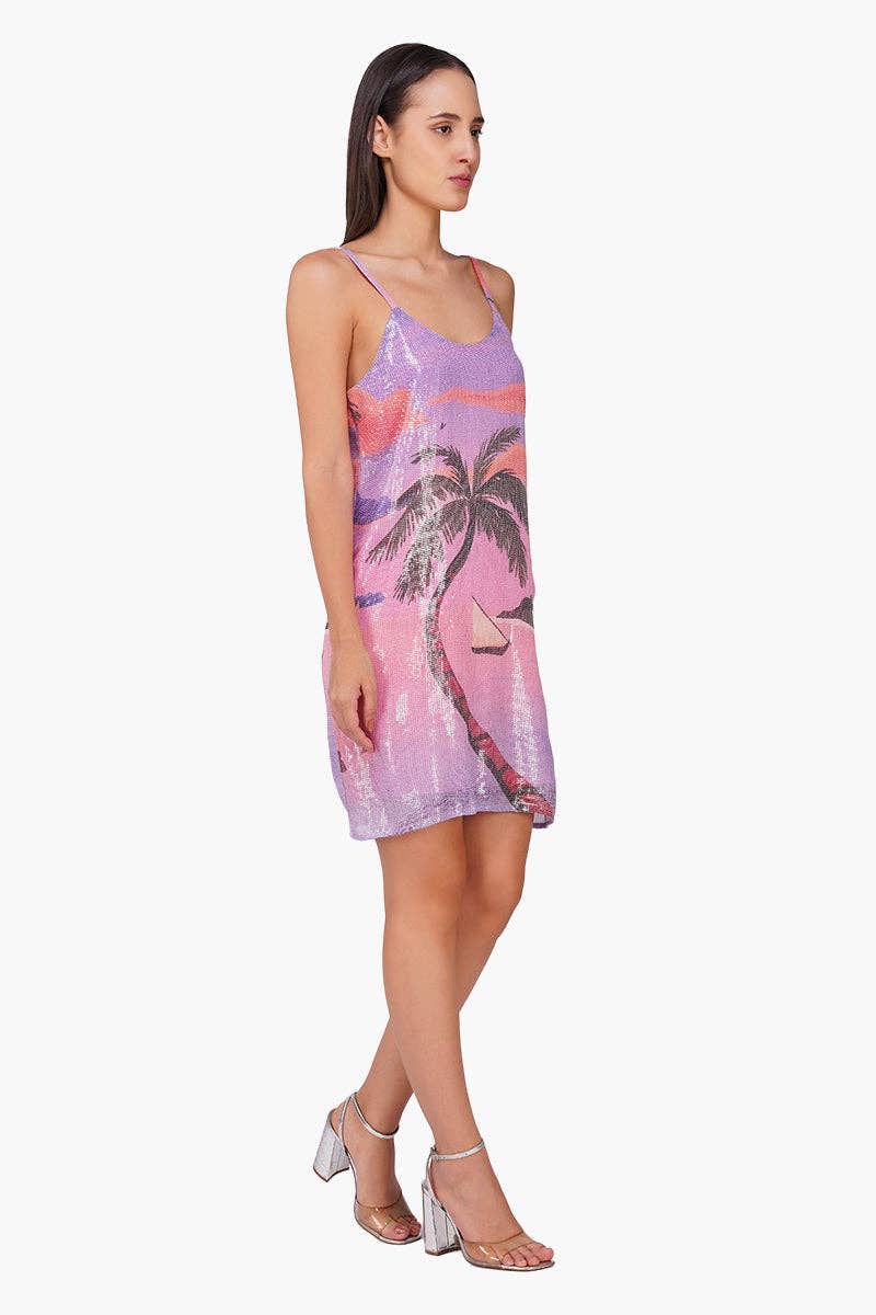 Glimmer Slip Short Dress