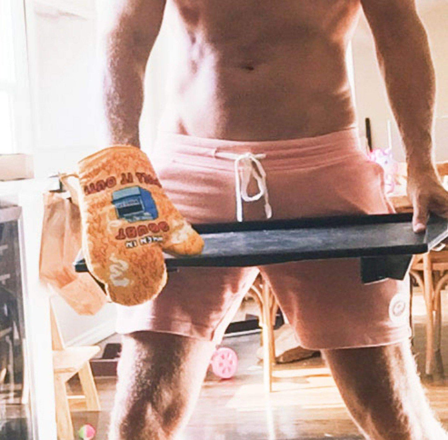 When In Doubt Pull Out Oven Mitt Funny Pot Holder Food