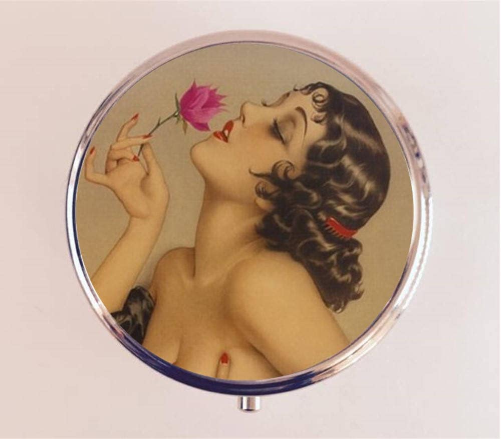 Flapper Rose Pill Box Case