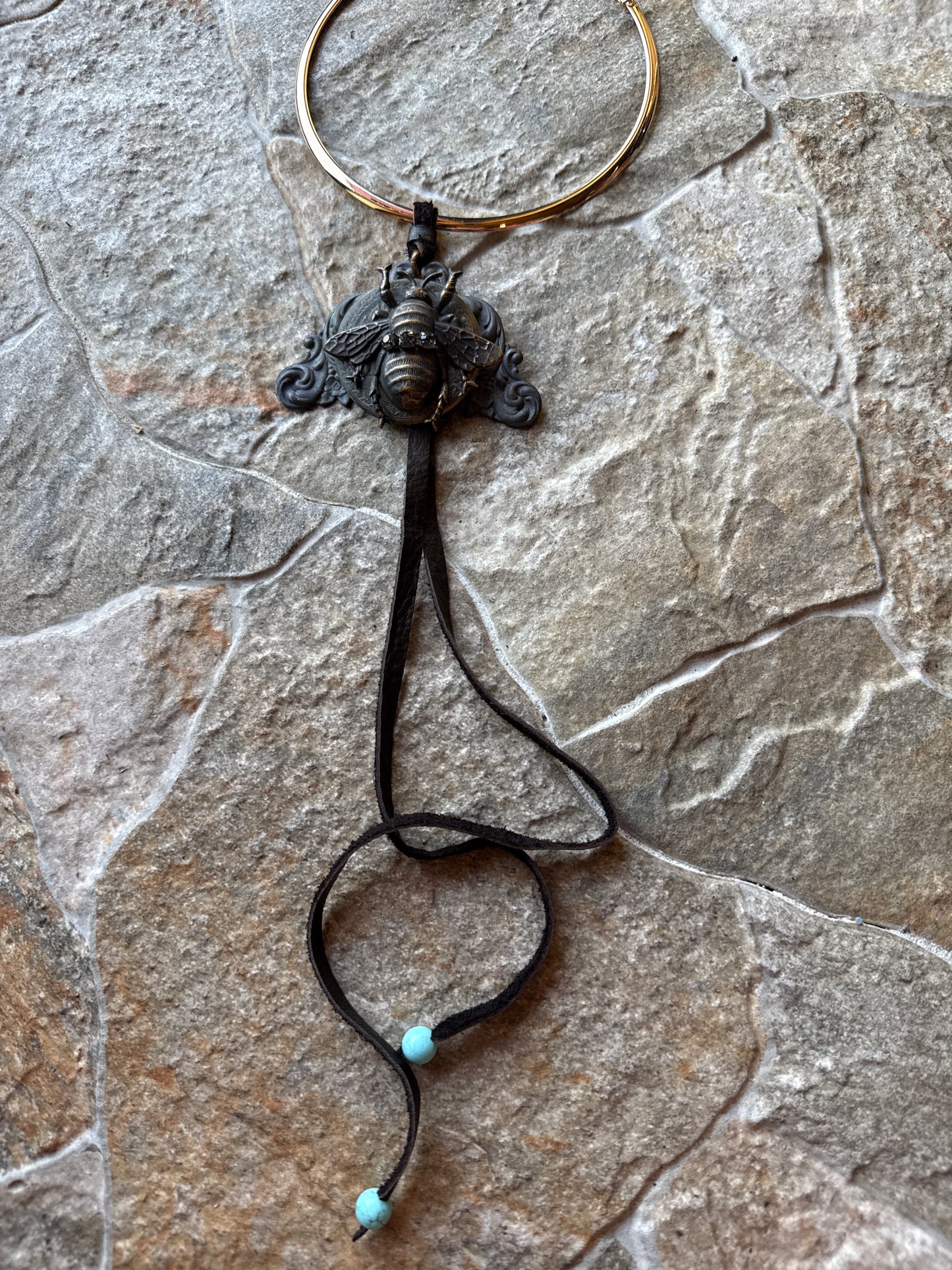 Vintage Gold Bumblebee Choker