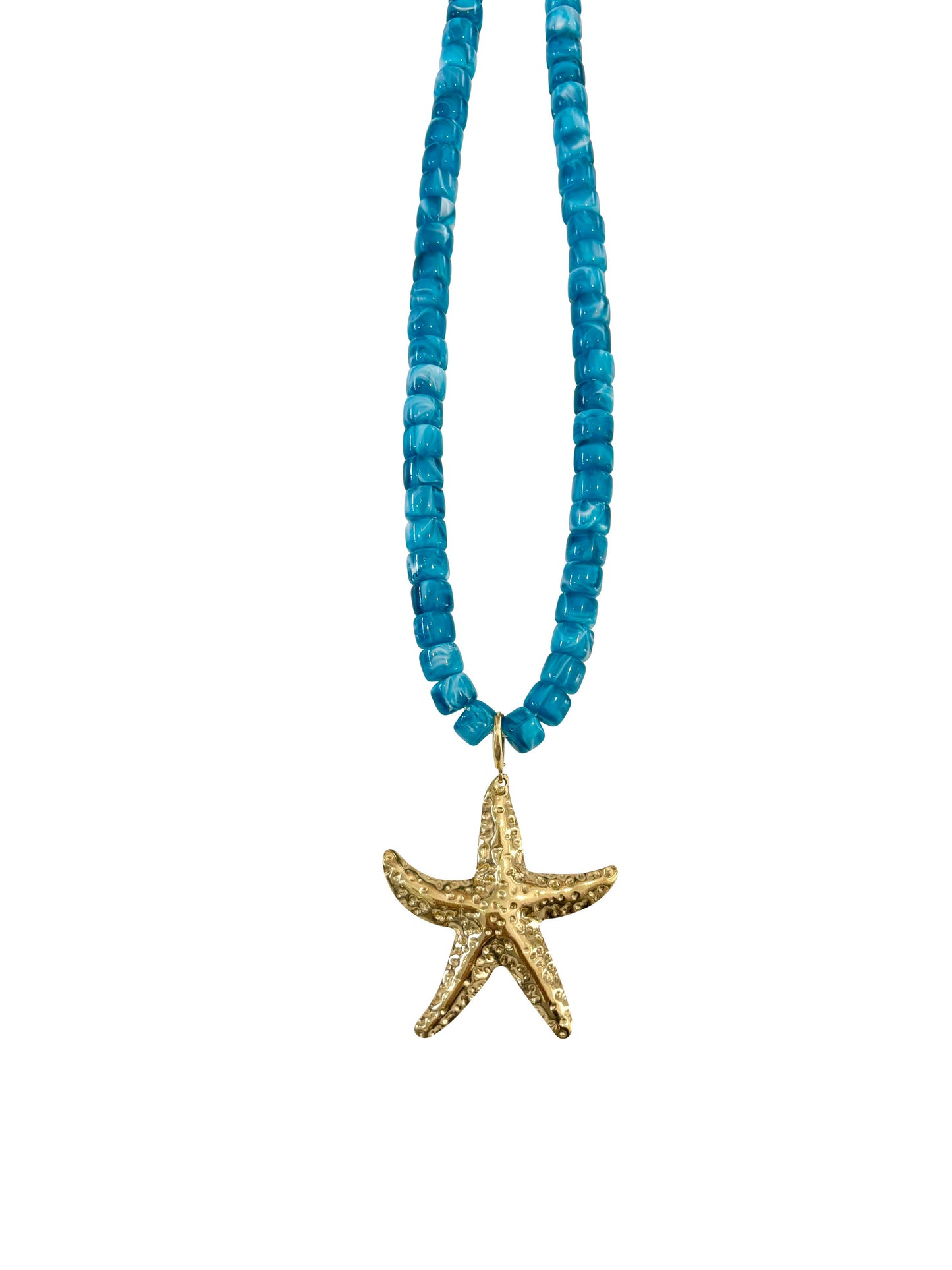 Camila Turquoise Beaded Necklace with Starfish