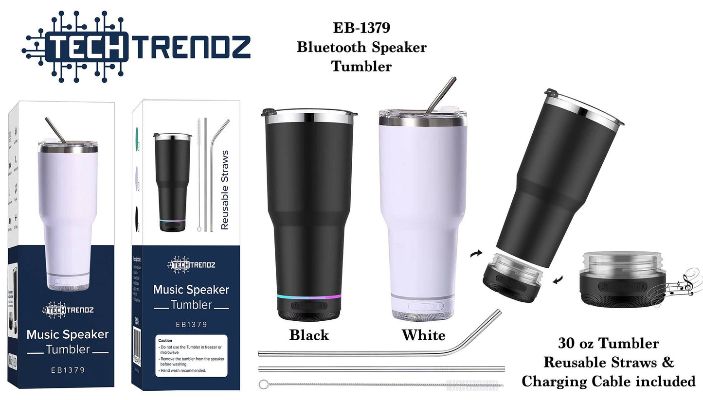 Bluetooth Speaker Tumbler: Black