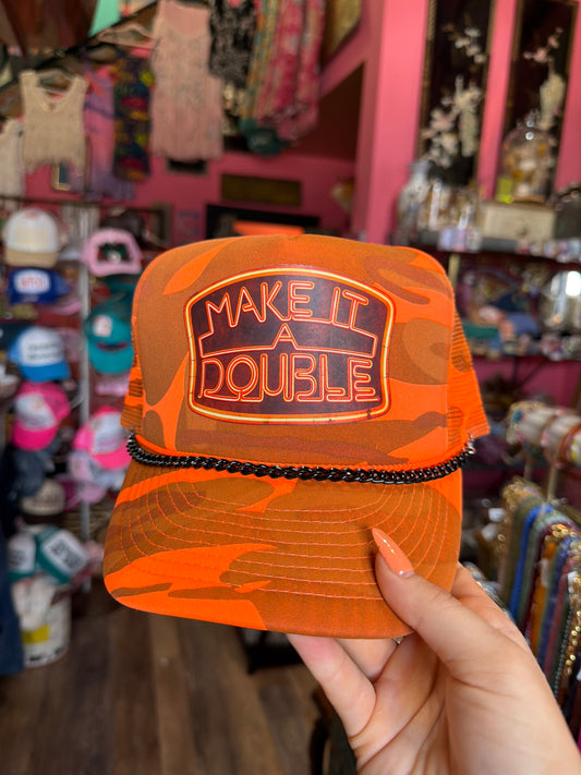 Make It A Double Trucker Hat