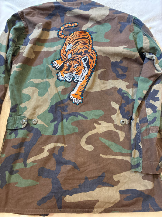 Vintage Camo Army Patch Jacket