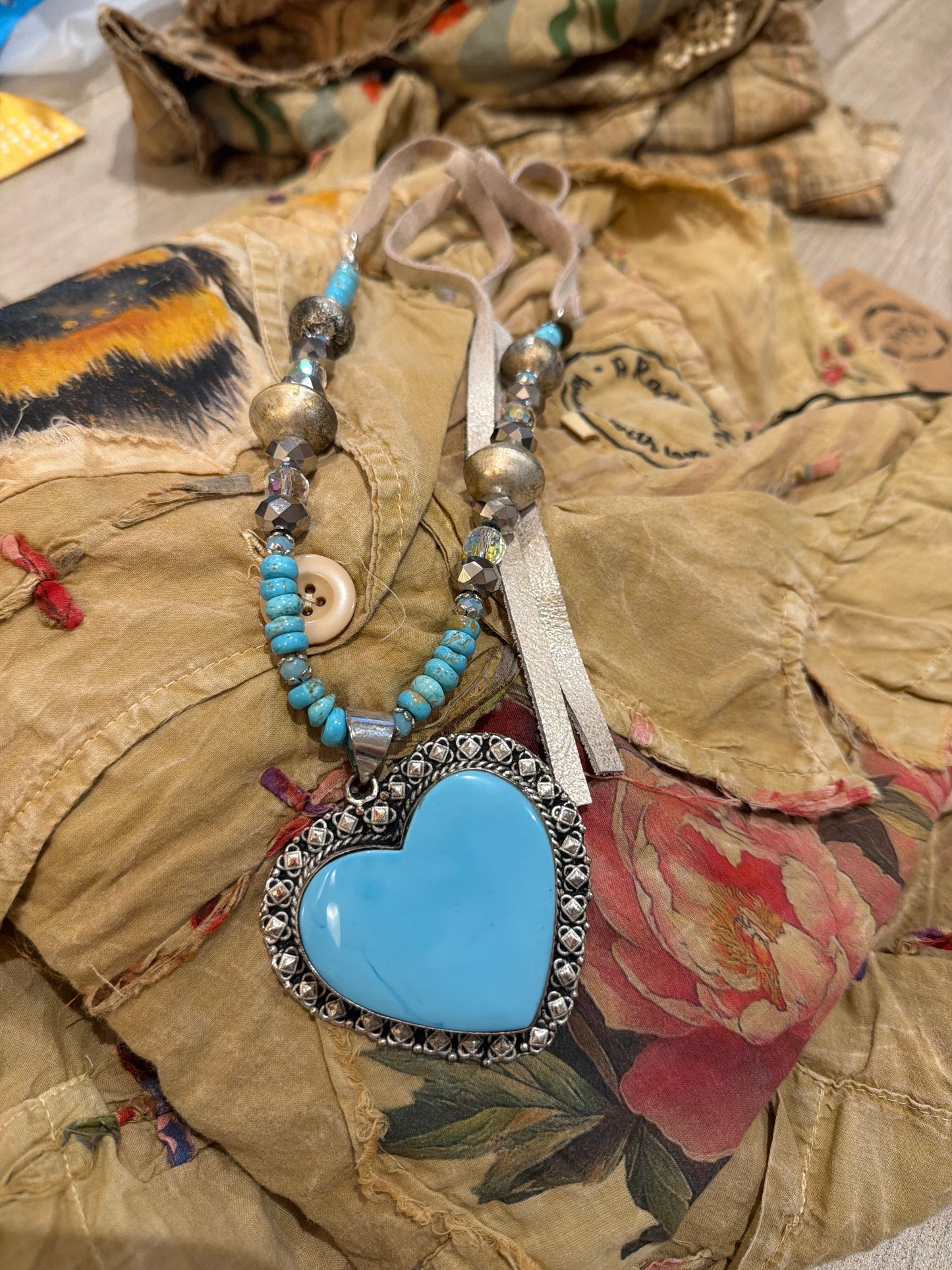 Turquoise Heart Necklace