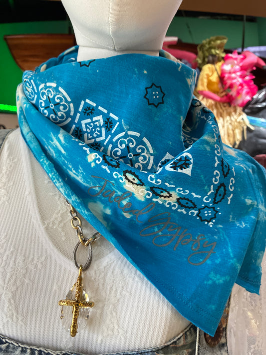 Turquoise T-Shirt Bandanna