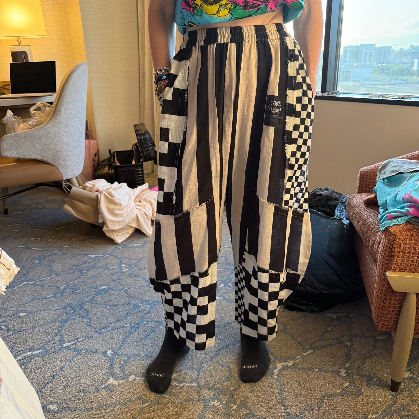 Stripe n Check pants