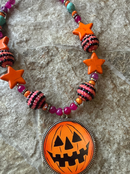 Jack-O-Lantern Necklace