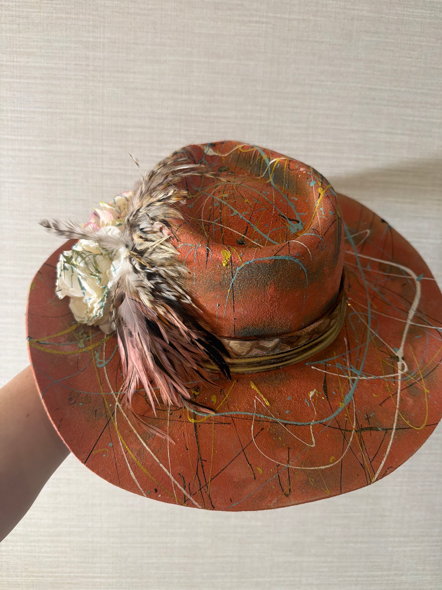 Orange Cowgirl Hat