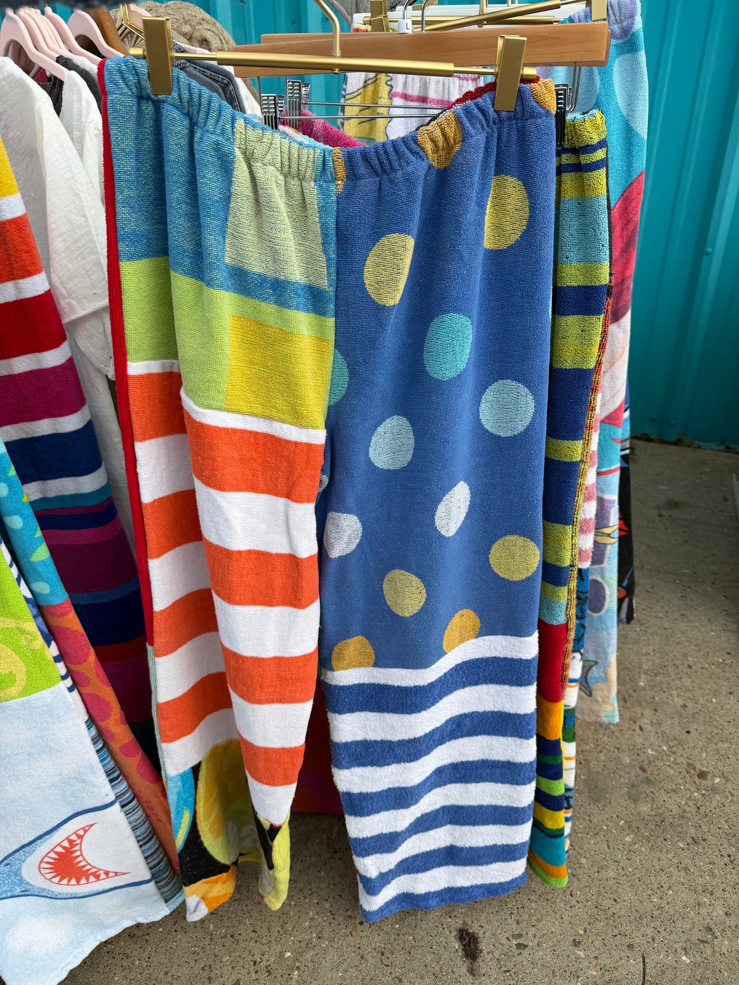 New BeachTowel Patchwork Pants