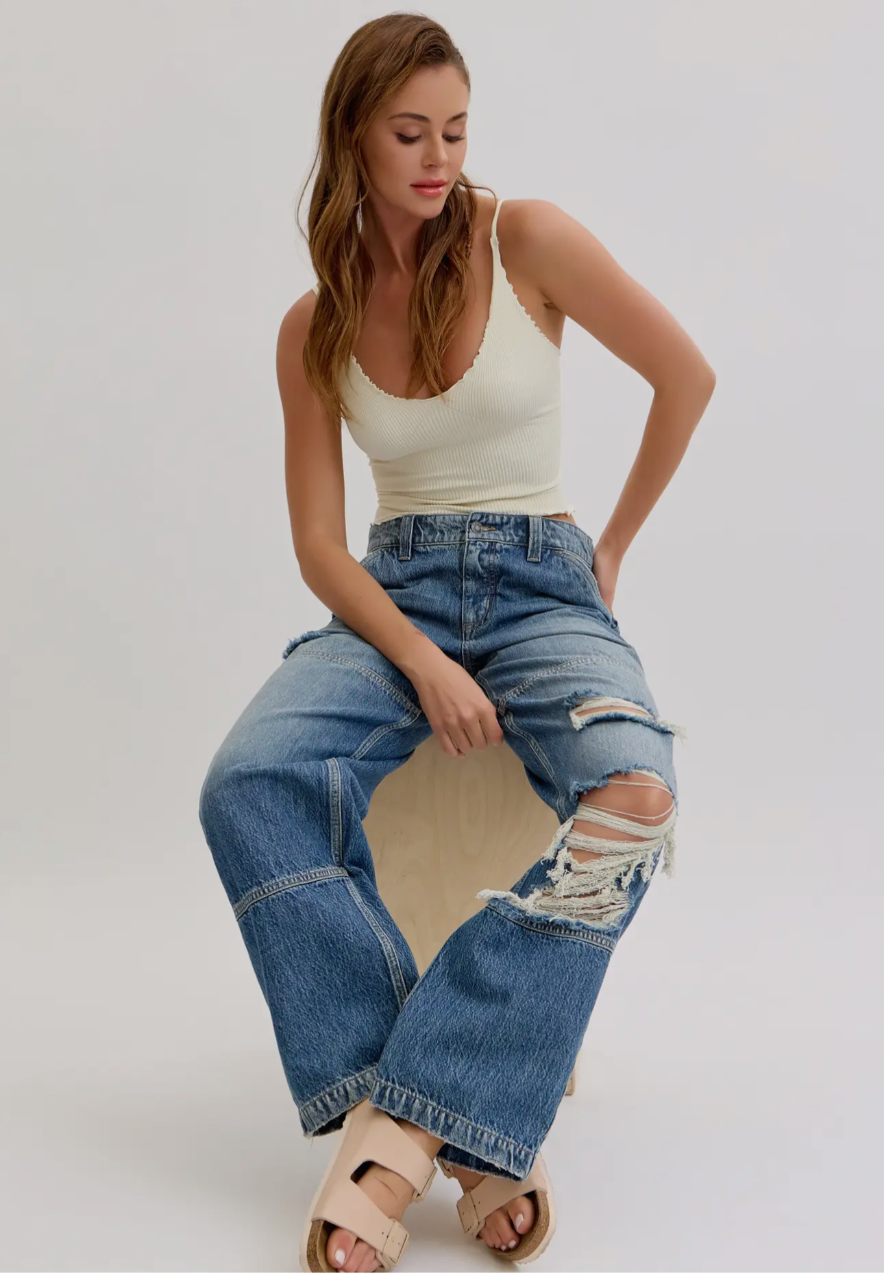 Low Rise Baggy Jeans