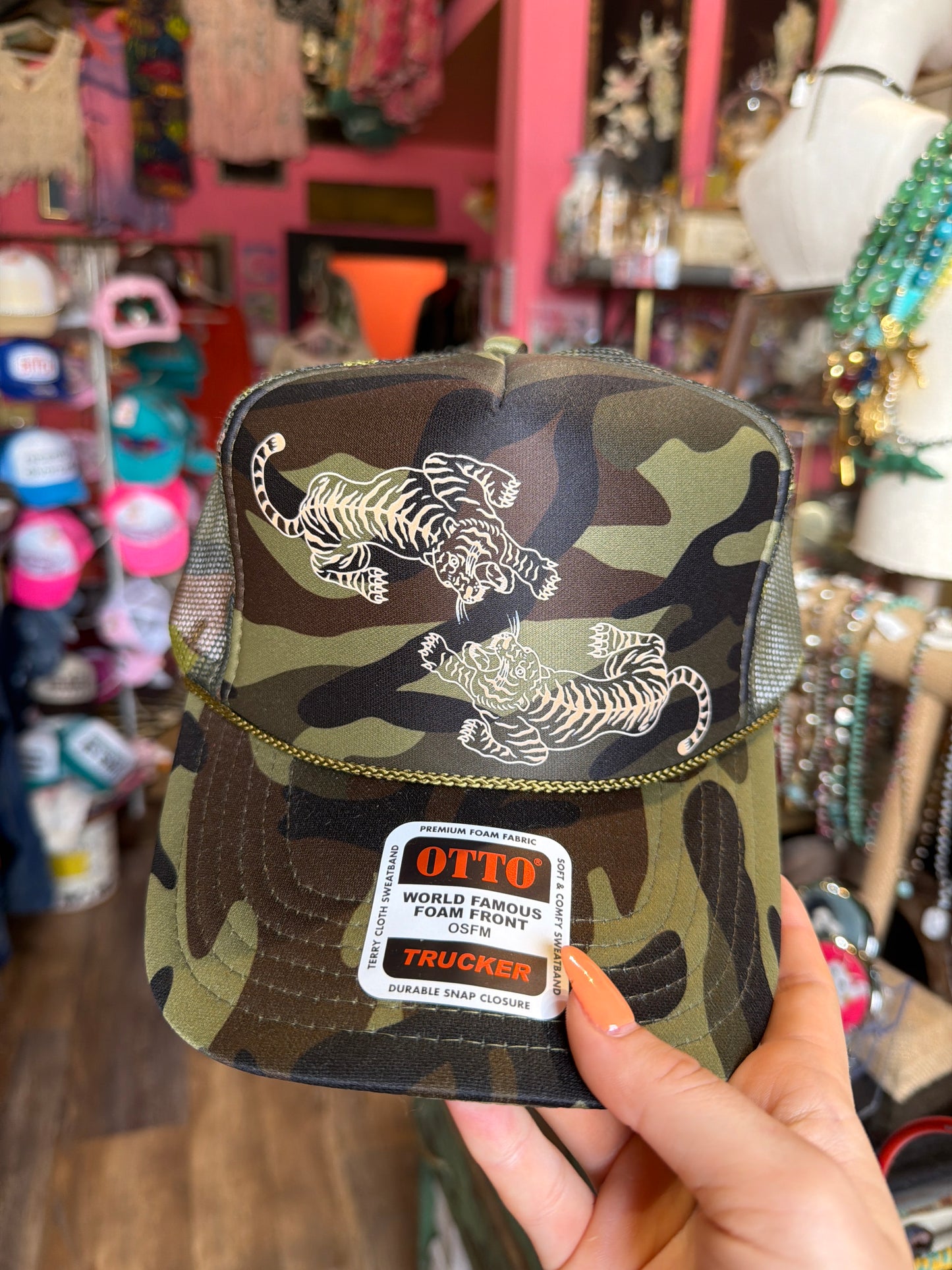 Twin Tiger Camo Trucker Hat