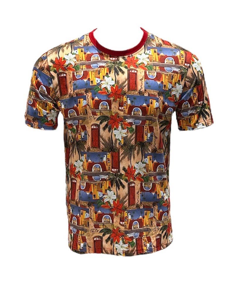 Red Destination Tropical Men’s T shirt