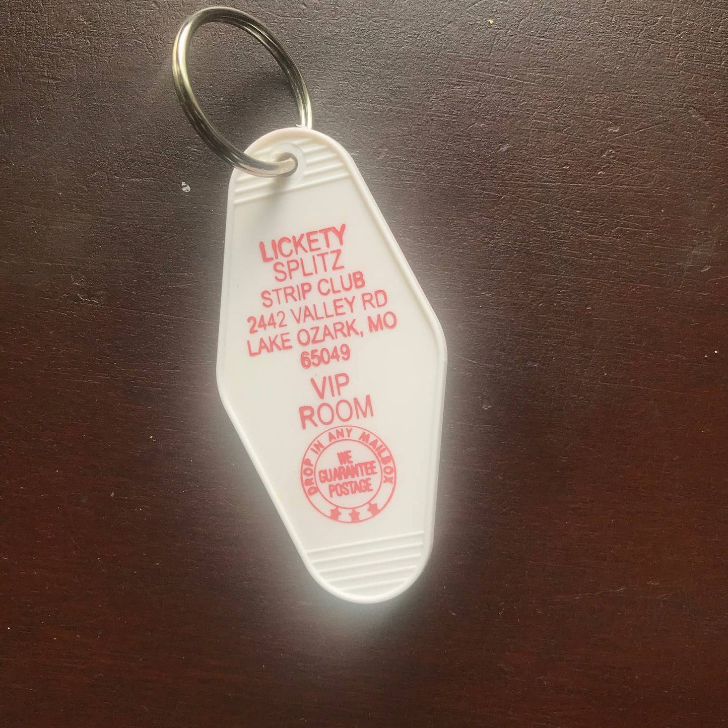 Motel Key Fob - Lickety Splitz Strip Club