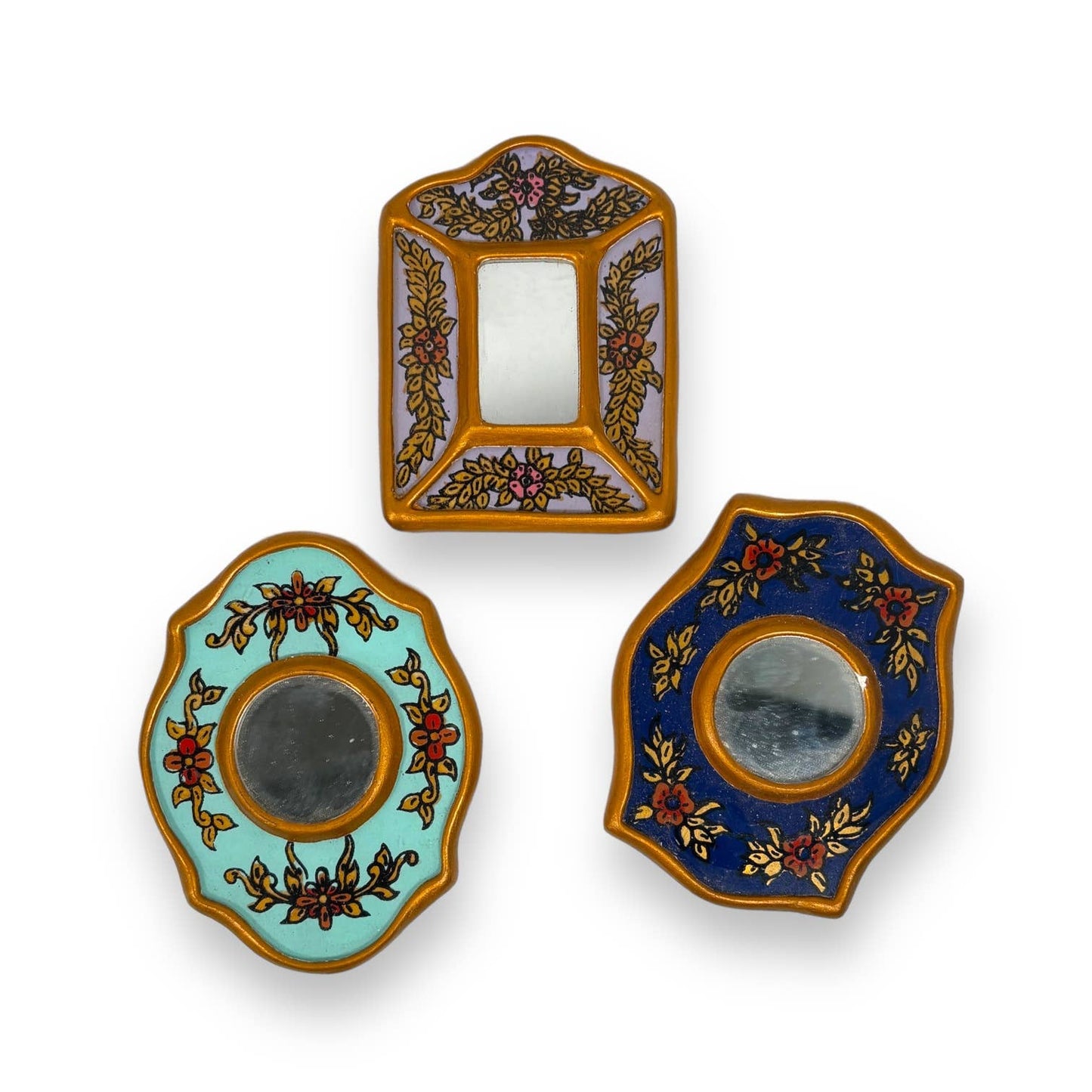 Handmade Decorative Peruvian Mirrors 3"