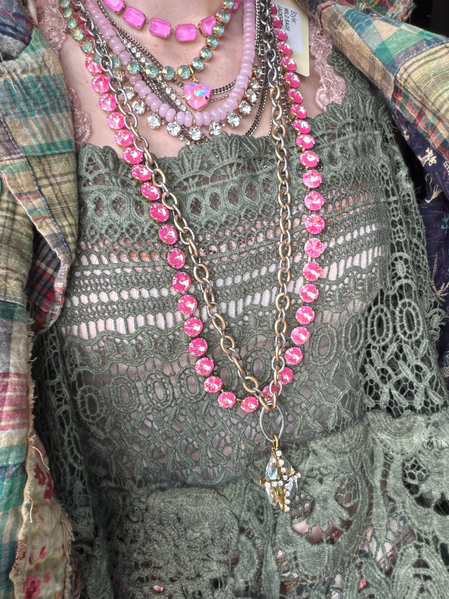 Steam Punk Cross Necklace