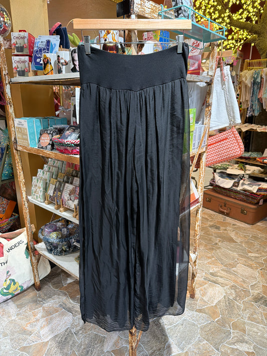 Black Silky Pants